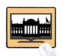 beatChong Germania Berlino Reichstag Landmark Computer Mouse Pad Antiscivolo in Gomma Mousepad Gioco Ufficio