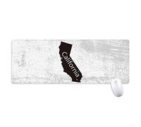beatChong Gli Stati Uniti California map silhouette antisdrucciolevoli Mousepad Grande esteso gioco Ufficio titched Bordi Mat regalo Computer