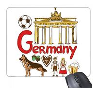 beatChong Gomma Mousepad Gioco Ufficio Mouse Pad Regalo Germary Simbolo d'Interesse Nazionale Antiscivolo