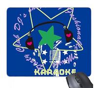 beatChong Gomma Mousepad gioco Ufficio Mouse Pad regalo Musica Verde stella a cinque punte Suoni antiscivolo