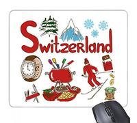 beatChong Gomma Mousepad gioco Ufficio Mouse Pad regalo Svizzera nazionale simbolo d'interesse antiscivolo