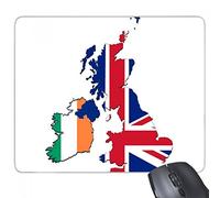 beatChong Gomma Mousepad Gioco Ufficio Mouse Pad Regalo Union Jack UK Gran Bretagna Irlanda Mappa Paese Antiscivolo