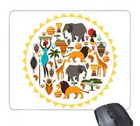 beatChong Gomma Mousepad Mouse Game Pad Regalo Africa Wild Fauna Selvatica Africana Savana Leone rettangolo Antiscivolo