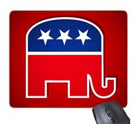 beatChong Gomma Mousepad Mouse Game Pad Regalo America Gli Stati Uniti Elephant Emblem Partito Repubblicano rettangolo Antiscivolo