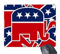 beatChong Gomma Mousepad Mouse Game Pad regalo America Gli Stati Uniti Elephant Emblem repubblicano rettangolo antiscivolo