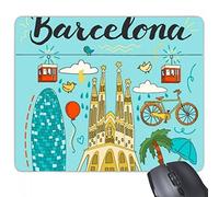 beatChong Gomma Mousepad Mouse Game Pad Regalo Barcellona Spagnola Sagrada Familia rettangolo Antiscivolo