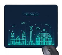 beatChong Gomma Mousepad Mouse Game Pad regalo del Messico dettagliata Città d'interesse nazionale Palazzo rettangolo antiscivolo