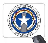 beatChong Gomma Mousepad Mouse Game Pad Regalo del Nord Isole Marianne Nazionale Emblem rettangolo Antiscivolo