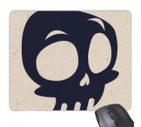 beatChong Gomma Mousepad Mouse Game Pad Regalo di Halloween Big Eyed Skeleton rettangolo Antiscivolo