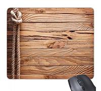 beatChong Gomma Mousepad Mouse Game Pad Regalo di Legno di Mogano Retro Irregolare Corda Strisce Illustrazione Modello Rettangolo Antiscivolo
