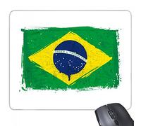 beatChong Gomma Mousepad Mouse Game Pad Regalo Dipinto a Mano del Brasile Coppa del Mondo Bandiera Logo Brasile Culturale Elemento rettangolo Antiscivolo