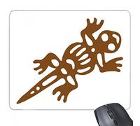 beatChong Gomma Mousepad Mouse Game Pad regalo Messico Totems messicano Gecko lucertola Antica civiltà rettangolo antiscivolo
