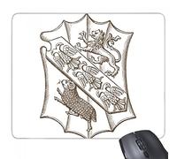 beatChong Gomma Mousepad Mouse Game Pad Regalo Nero Bianco Baroque Art Schermo del Leone Uccello Pecore Illustrazione Trama rettangolo Antiscivolo