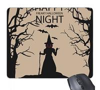 beatChong Gomma Mousepad Mouse Game Pad regalo Notte paura dei fantasmi Halloween Pumpkin rettangolo antiscivolo