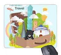 beatChong Gomma Mousepad Mouse Game Pad Regalo Taiwan Sono in Viaggio 101 Costruire la Cina rettangolo Antiscivolo