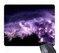 beatChong Gomma Mousepad Mouse Game Pad regalo Viola Thunder Night Sky rettangolo antiscivolo