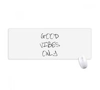beatChong Good Vibes Quote Solo antisdrucciolevoli Mousepad Grande Gioco Esteso ufficio Bordi titched Mat regalo Computer