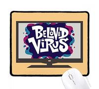 beatChong Graffiti Via Blu Rosso Amato virus del computer Mouse Pad antiscivolo in gomma Mousepad gioco Ufficio