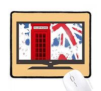 beatChong Gran Bretagna UK London Rosso Flag cabina di telefono Computer Mouse Pad antiscivolo in gomma Mousepad gioco Ufficio
