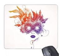 beatChong Grazia Maschera Buon Carnevale di Venezia Antiscivolo in Gomma Mousepad Gioco Ufficio Mouse Pad Regalo