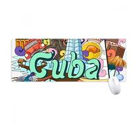 beatChong Guantanamo Trinidad Cuba Graffiti antisdrucciolevoli Mousepad Grande Gioco Esteso ufficio Bordi Mat regalo Computer titched