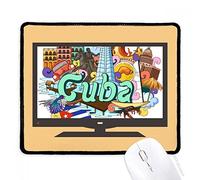 beatChong Guantanamo Trinidad Cuba Graffiti Computer Mouse Pad Antiscivolo in Gomma Mousepad Gioco Ufficio