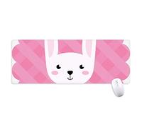 beatChong Happy Easter Bunny Festival del modello antisdrucciolevoli Mousepad Grande esteso gioco Ufficio titched Bordi Mat regalo Computer