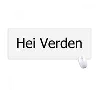 beatChong Hello World Norvegese Lingua antisdrucciolevoli Mousepad Grande Gioco Esteso ufficio Bordi Mat regalo Computer titched