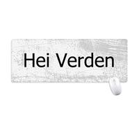 beatChong Hello World Norvegese Lingua Antisdrucciolevoli Mousepad Grande Gioco Esteso Ufficio Bordi Mat Regalo Computer titched