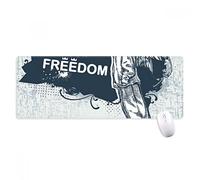 beatChong Hip-Hop libertà Religione Angelo Modello Antisdrucciolevoli Mousepad Grande esteso Gioco Ufficio titched Bordi Mat Regalo Computer