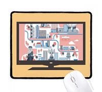 beatChong Hong Kong Luoghi Famosi Computer Mouse Pad Antiscivolo in Gomma Mousepad Gioco Ufficio