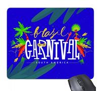 beatChong Hula Maschera Sud America Brasile Carnevale Elemento rettangolo antiscivolo in gomma Mousepad game pad regalo mouse
