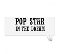 beatChong I Am A Pop Star nel Mousepad Grande Gioco Esteso Ufficio Bordi titched Computer Mat Regalo di Sogno Antiscivolo