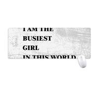 beatChong I Am Il più Attivo Mousepad Grande Gioco Esteso Ufficio Bordi titched Computer Mat Ragazza Regalo Antiscivolo