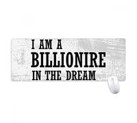 beatChong I Am milionario in The Dream Antisdrucciolevoli Mousepad Grande esteso Gioco Ufficio titched Bordi Mat Regalo Computer