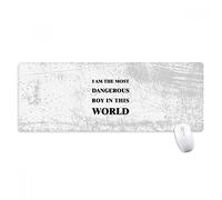 beatChong I Am The Dangerous Mousepad Grande Gioco Esteso Ufficio Bordi titched Computer Mat Regalo Ragazzo Antiscivolo