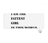 beatChong I Am The Mousepad Grande Gioco Esteso Ufficio Bordi titched Computer Mat Regalo Fattest Ragazze Antiscivolo