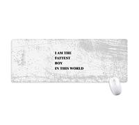 beatChong I Am The Mousepad Grande Gioco Esteso Ufficio Bordi titched Computer Mat Regalo Fattest Ragazzo Antiscivolo