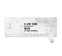 beatChong I Am The Mousepad Grande Gioco Esteso ufficio Bordi titched Computer Mat regalo Handsomest Ragazzo antiscivolo