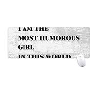 beatChong I Am The Mousepad Grande Gioco Esteso ufficio Bordi titched Computer Mat regalo umoristico Ragazze antiscivolo