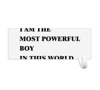 beatChong I Am The Powerful Mousepad Grande Gioco Esteso Ufficio Bordi titched Computer Mat Regalo Ragazzo Antiscivolo
