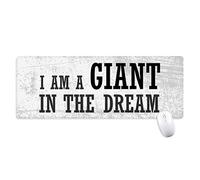 beatChong I Am Un Gigante nel Mousepad Grande Gioco Esteso Ufficio Bordi titched Computer Mat Regalo di Sogno Antiscivolo