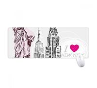 beatChong I Love New York America del Paese Città antisdrucciolevoli Mousepad Grande Gioco Esteso ufficio Bordi titched Mat regalo Computer
