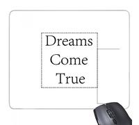 beatChong I sogni diventano realtà Citazione Inspirational rettangolo antiscivolo in gomma Mousepad Mouse Game Pad regalo