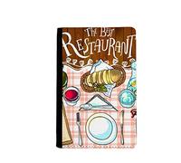 beatChong Il miglior Ristorante Wine Lemonade Supporto del passaporto di Viaggio della Borsa del Raccoglitore della Carta della Copertura della Cassa