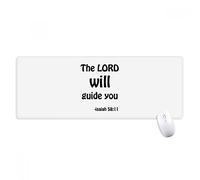 beatChong Il Signore Guida VI È Christian Antisdrucciolevoli Mousepad Grande esteso Gioco Ufficio titched Bordi Mat Regalo Computer