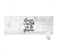 beatChong Illusion è il primo di tutti i piaceri Quota antisdrucciolevoli Mousepad Grande Gioco Esteso ufficio Bordi titched Mat regalo Computer