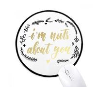 beatChong I'n Noci Circa You Cita Stile Mousepad Nero Rotondo Cucito Bordo Non stuoia di Slittamento del Gioco