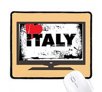 beatChong Io Amo l'Italia Parola di Amore del Cuore di rettangolo Computer Mouse Pad Antiscivolo in Gomma Mousepad Gioco Ufficio
