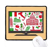 beatChong Italia Bandiera Teatro Romano Computer Mouse Pad antiscivolo in gomma Mousepad gioco Ufficio